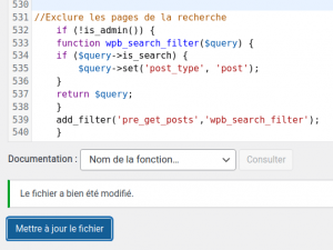 Wordpress ajout code functions.php