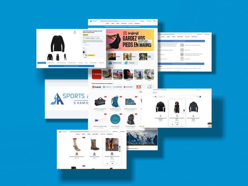 présentation de pages Sport Alpins Chamonix