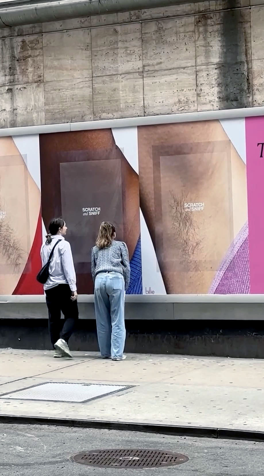 Billie aisselles affiche sensoriel deodorant