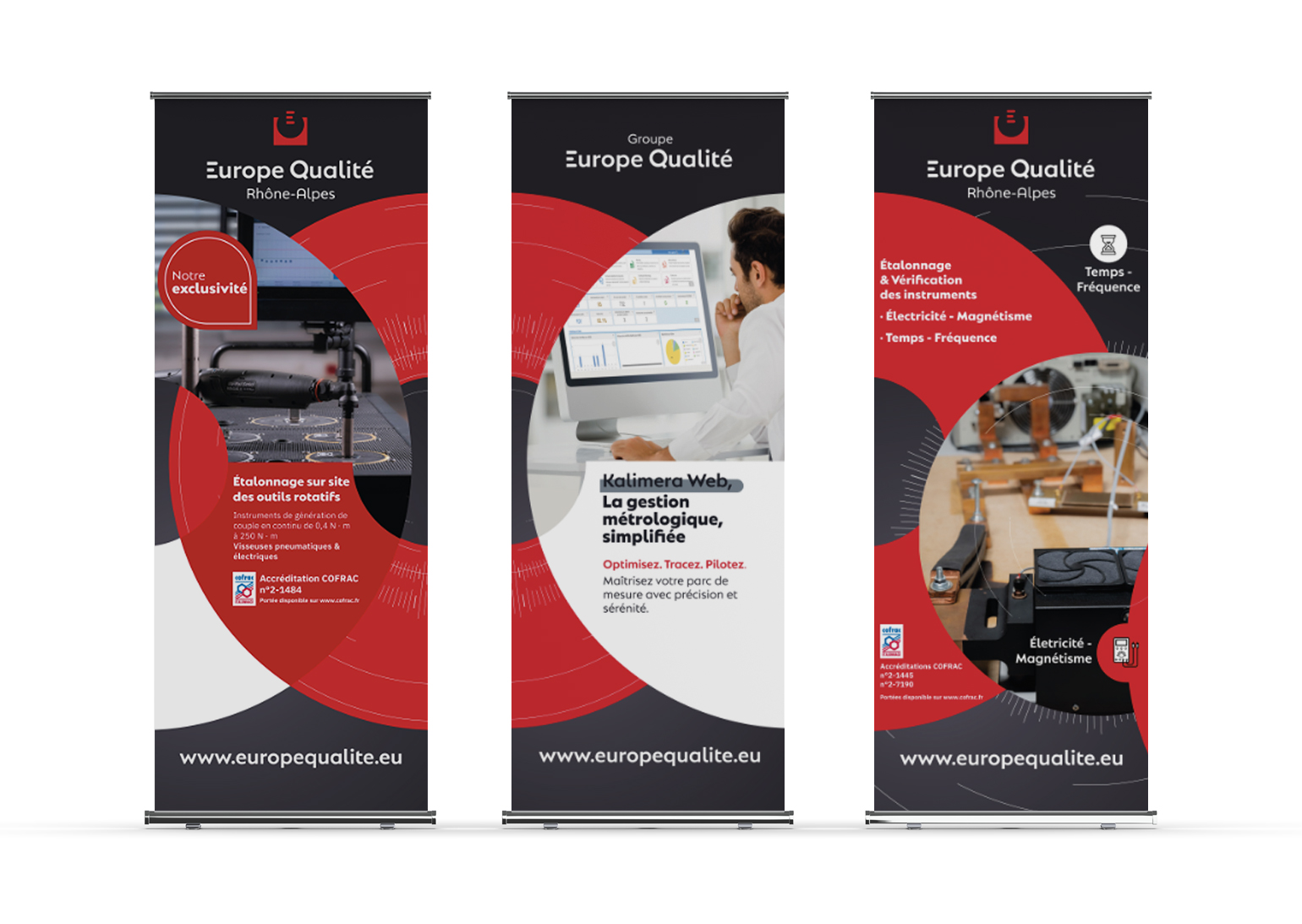 Sextant Créative a réalisé de roll-ups pour EQF