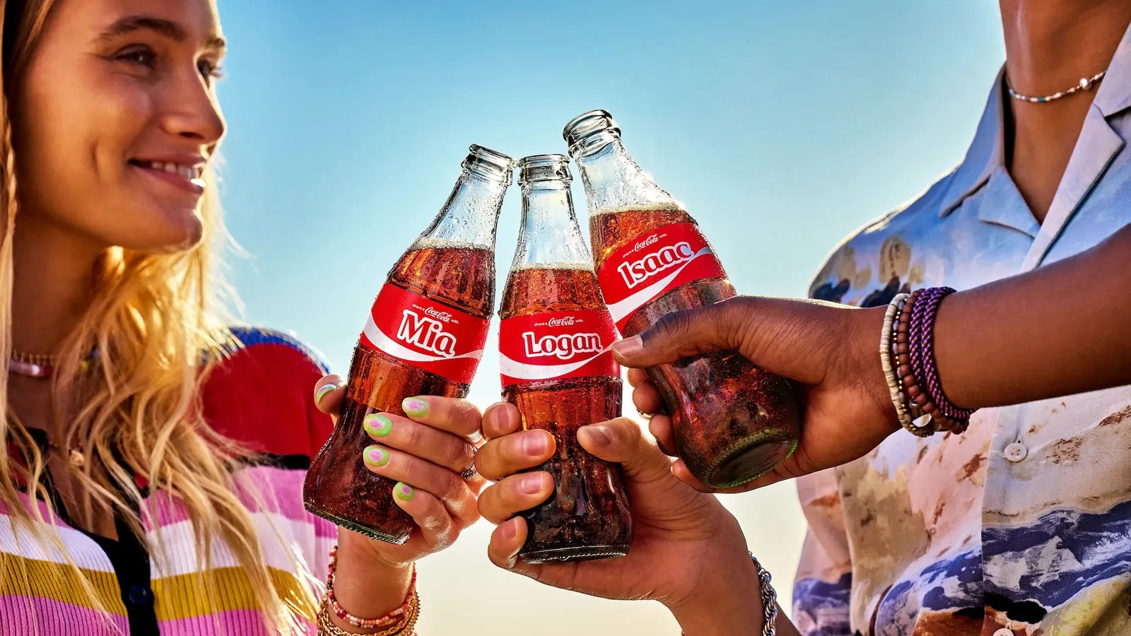 partager un Coca-Cola